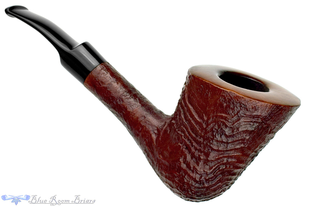 Blue Room Briars is proud to present this Savinelli Autograph Bent Sandblast Freehand Estate Pipe