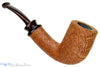 Blue Room Briars is proud to present this Bill Shalosky Pipe 733 Bent Tan Blast Billiard with Brindle and Blackwood