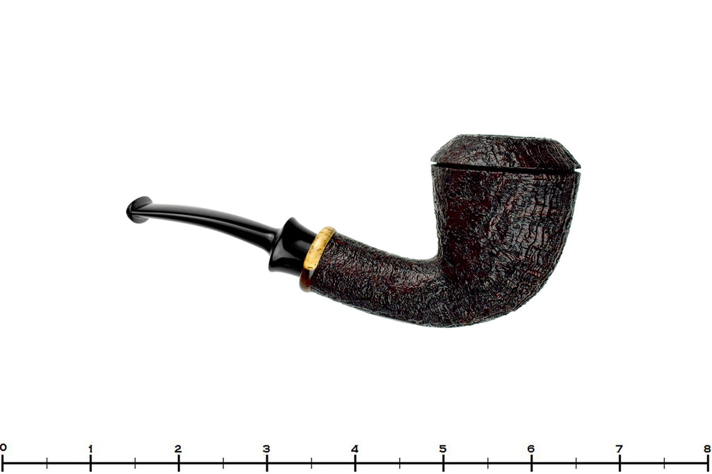 Blue Room Briars is proud to present this Bill Shalosky Pipe 732 Bent Sandblast Rhodesian with Cocobolo