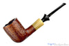 Blue Room Briars is proud to present this Savinelli Nonpareil 9128 Sandblast Billiard Sitter with Horn and Plateau Estate Pipe