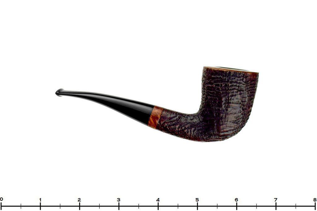 Blue Room Briars is proud to present this Stanwell Bent Sandblast Dublin with Silver Plaquette Estate Pipe