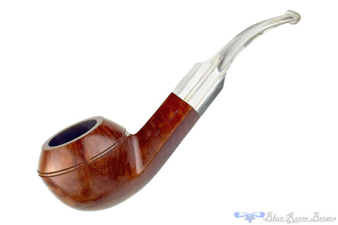 Savinelli Nonpareil 9128 Sandblast Billiard Sitter with Horn and Plateau Estate Pipe