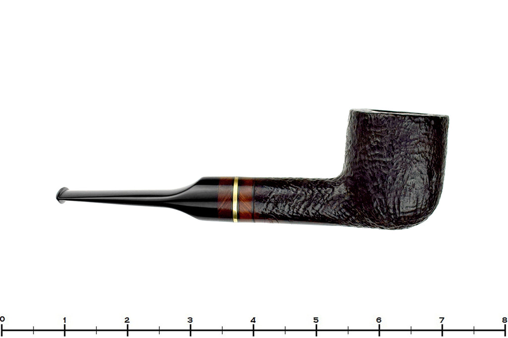 Blue Room Briars is proud to present this Mark Tinsky American Sandblast Pot with Brass and Briar Estate Pipe