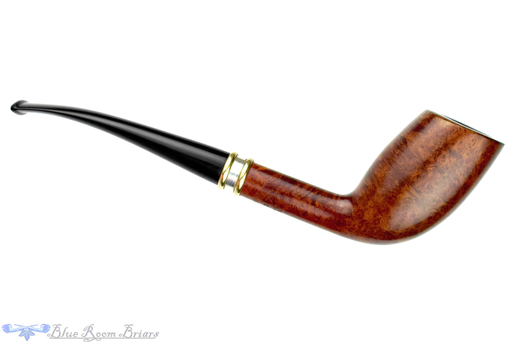 Stanwell Hans Christian Andsersen Belge with Brass and Silver Estate Pipe