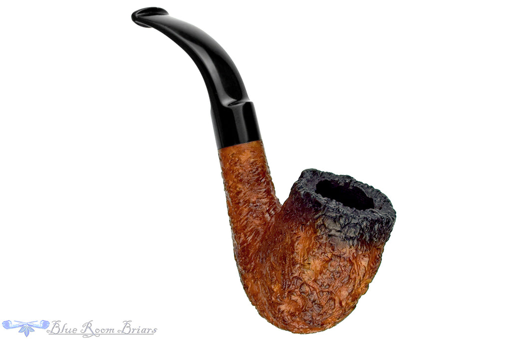 Blue Room Briars is proud to present this Castello Old Antiquari 65 Bent Rusticated Fumed Billiard Estate Pipe