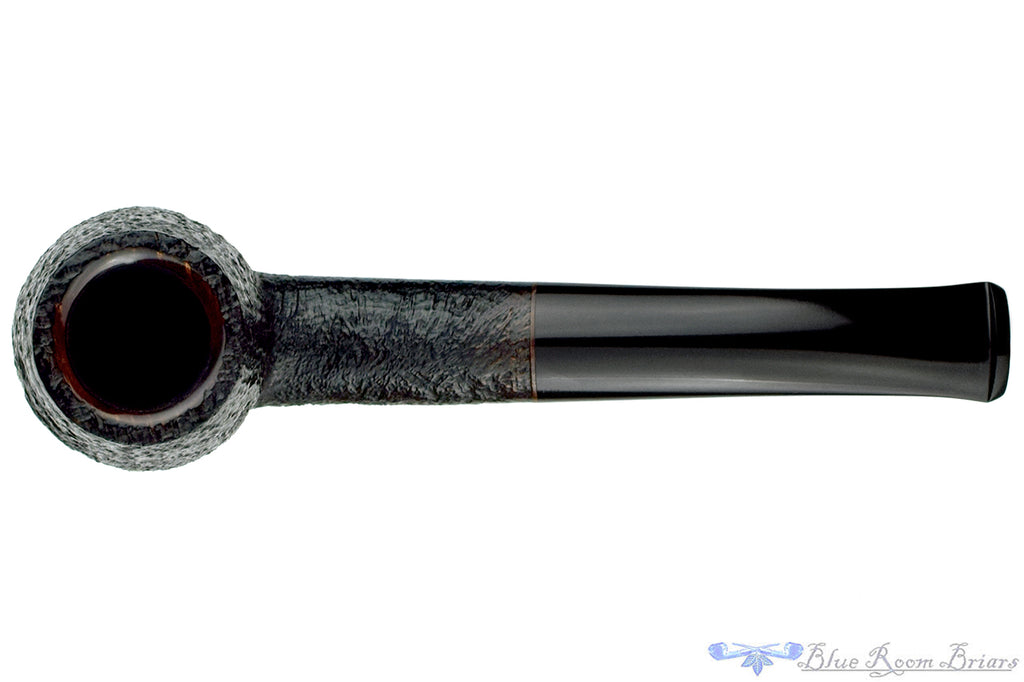 Blue Room Briars Pipe 4424 Bent Sandblast French Billiard