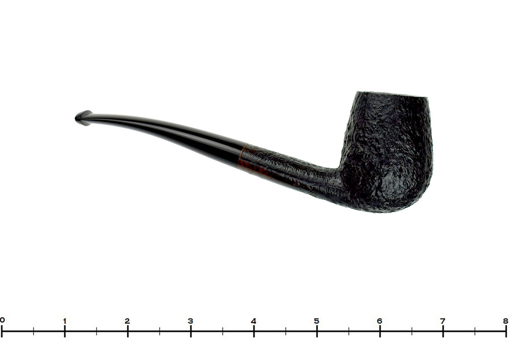 Blue Room Briars Pipe 4424 Bent Sandblast French Billiard