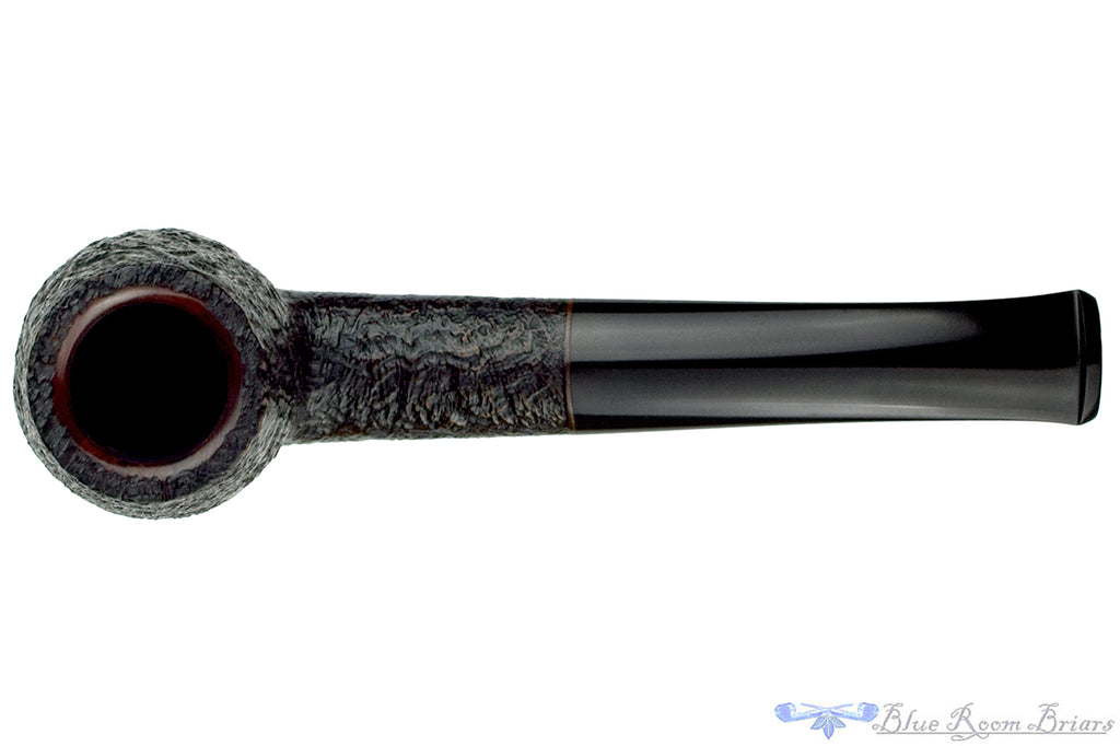 Blue Room Briars Pipe 4424 Bent Sandblast French Billiard