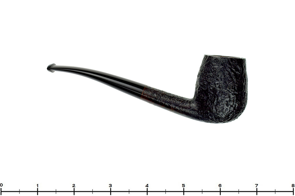 Blue Room Briars Pipe 4424 Bent Sandblast French Billiard