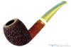 Blue Room Briars is proud to present this Dr. Bob Pipe Bent Rusticated Egg with Brindle and Acrylic