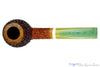 Blue Room Briars is proud to present this Dr. Bob Pipe Bent Rusticated Egg with Brindle and Acrylic