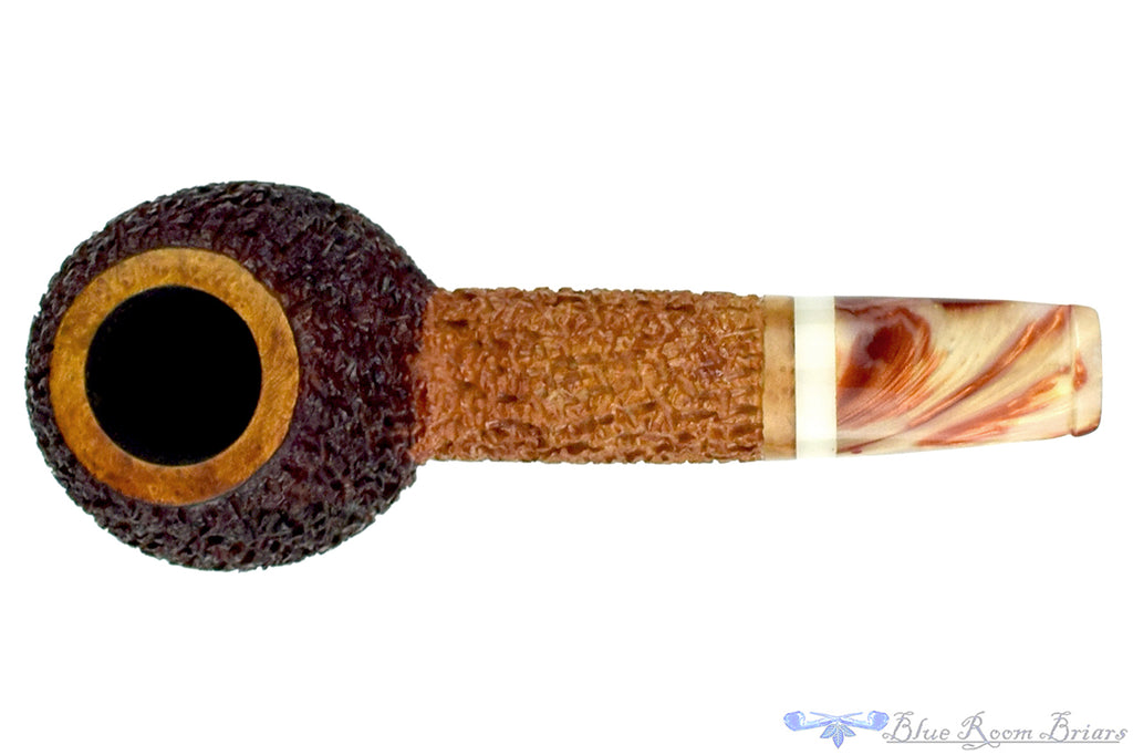 Blue Room Briars is proud to present this Dr. Bob Pipe Rusticated Hawkbill with Acrylic