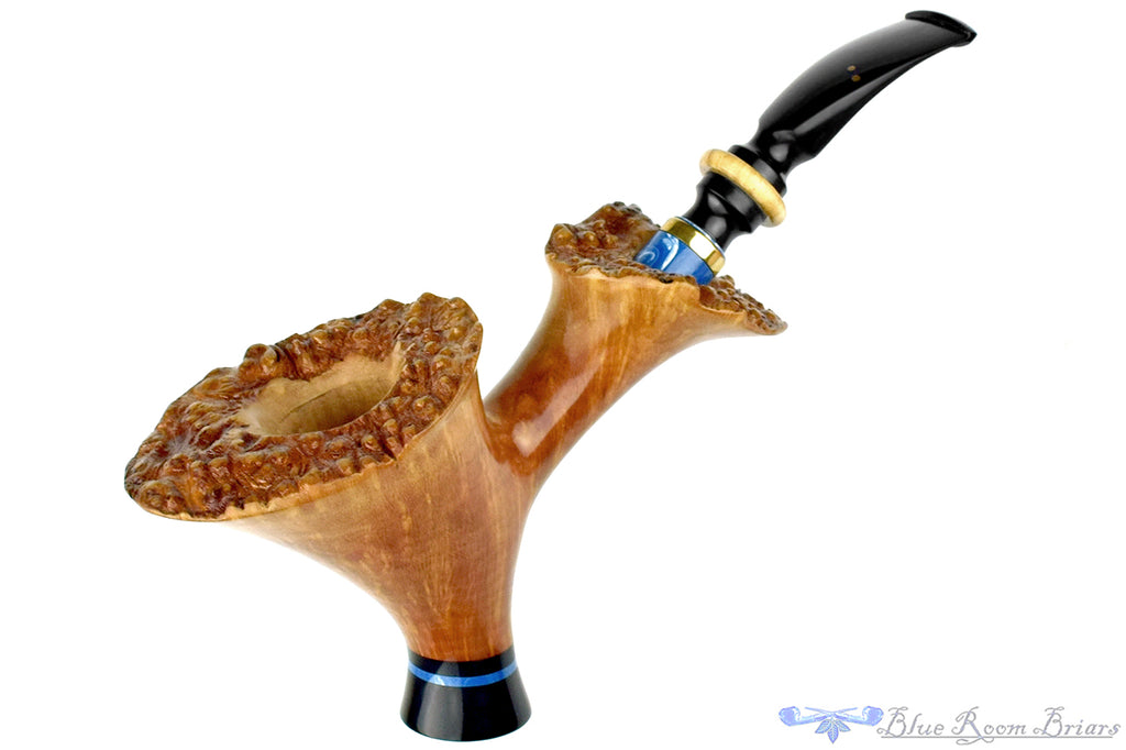 Blue Room Briars is proud to present this Joseph Skoda Pipe Bent Freehand Sitter with Brass, Acrylic, and Masur Birch