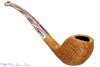 Blue Room Briars is proud to present this Nate King Pipe 941 Bent Natural Fan Blast Racing Egg with Resin Stem