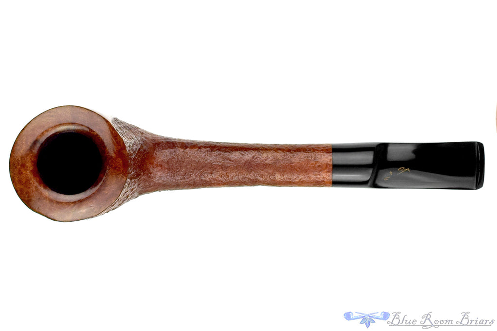 Blue Room Briars is proud to present this Savinelli Autograph Bent Partial Blast Billiard Estate Pipe