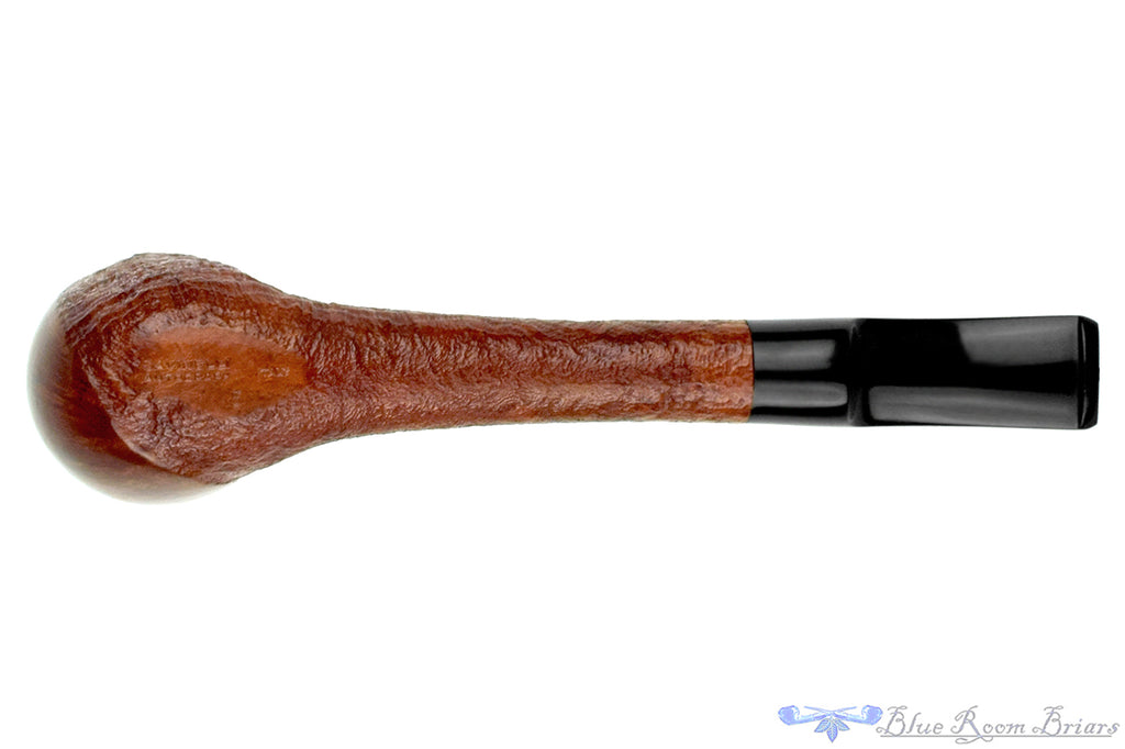 Blue Room Briars is proud to present this Savinelli Autograph Bent Partial Blast Billiard Estate Pipe