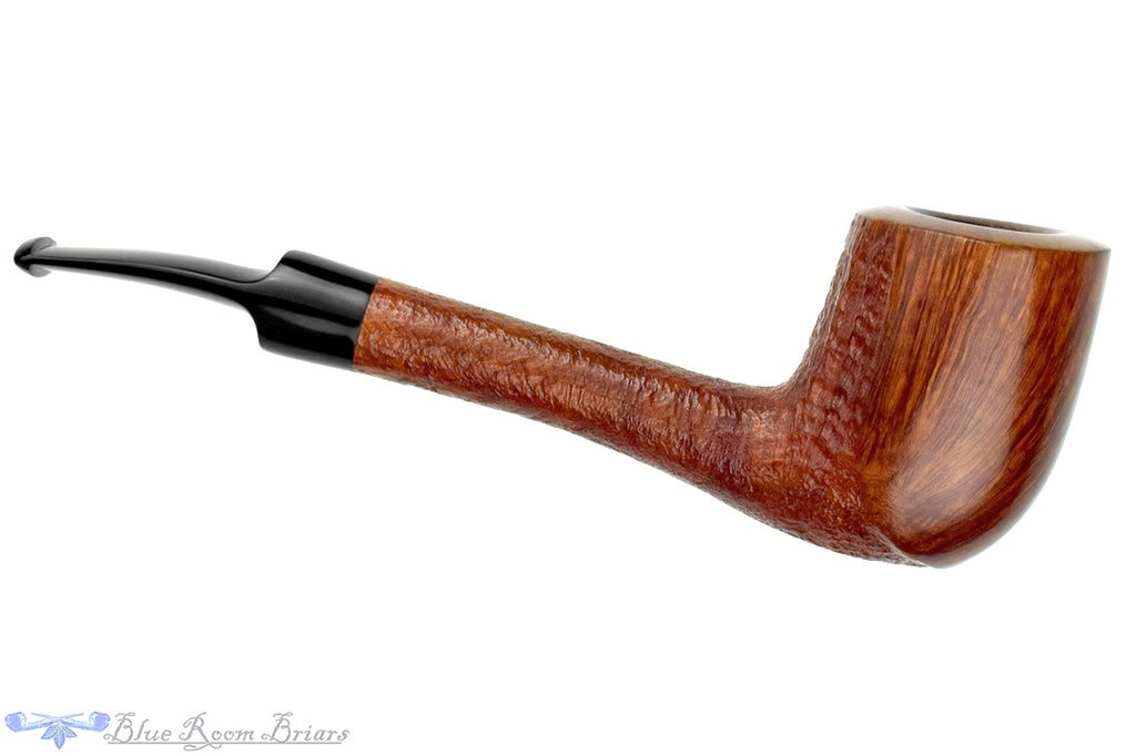 Blue Room Briars is proud to present this Savinelli Autograph Bent Partial Blast Billiard Estate Pipe