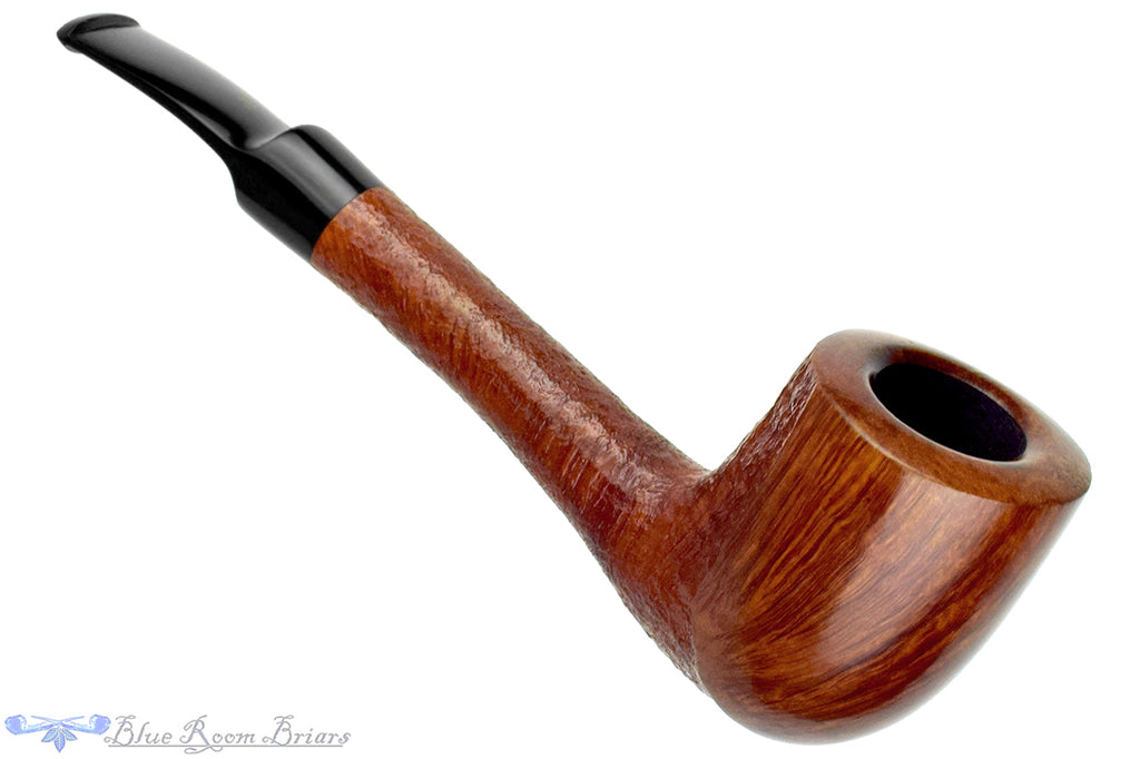 Blue Room Briars is proud to present this Savinelli Autograph Bent Partial Blast Billiard Estate Pipe