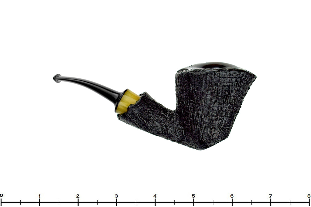 Blue Room Briars is proud to present this Ryan Alden Bent Black Blast Cherrywood Sitter with Acrylic and Plateaux Estate Pipe