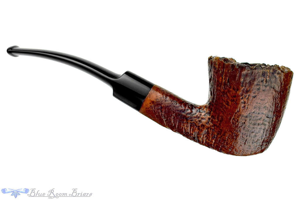 Blue Room Briars is proud to present this Stanwell Golden Danish 63 Bent Sandblast Freehand with Plateau Estate Pipe