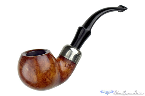 Savinelli Lancillotto 207 Apple (6mm Filter) with Nickel and Acrylic Estate Pipe