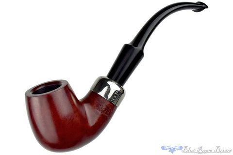 Stanwell Bent Sandblast Dublin with Silver Plaquette Estate Pipe