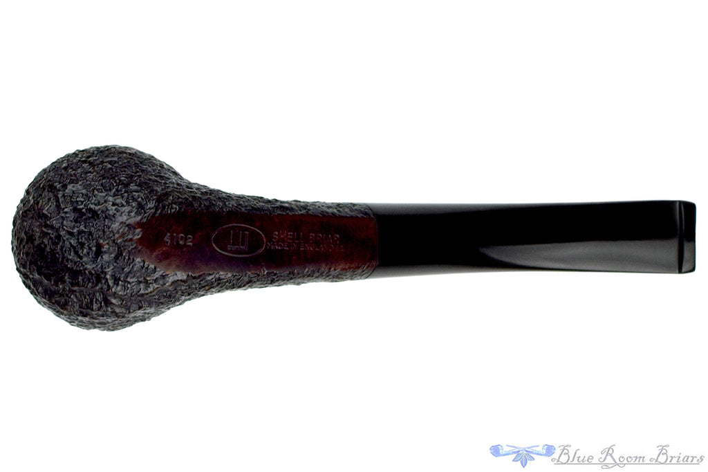 Dunhill Shell 4102 (1998 Make) 1/2 Bent Sandblast Billiard Estate Pipe