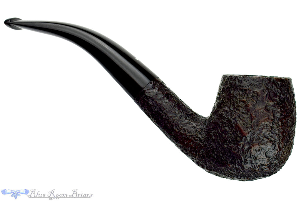 Dunhill Shell 4102 (1998 Make) 1/2 Bent Sandblast Billiard Estate Pipe