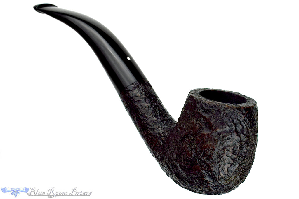 Dunhill Shell 4102 (1998 Make) 1/2 Bent Sandblast Billiard Estate Pipe