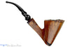 Blue Room Briars is proud to present this Randy Wiley 55 Bent Spot Carved Freehand with Wood Burl and Plateau Estate Pipe