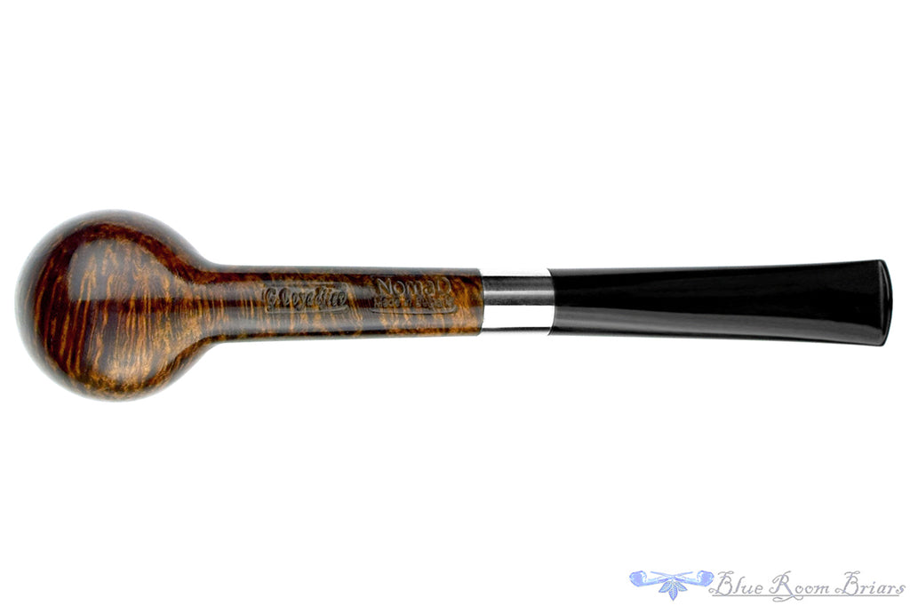 Blue Room Briars is proud to present this NomaD Pipe Smooth Billiard with Nickel