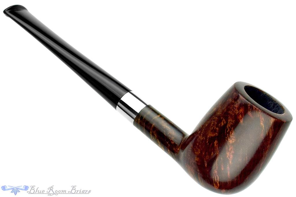 Blue Room Briars is proud to present this NomaD Pipe Smooth Billiard with Nickel