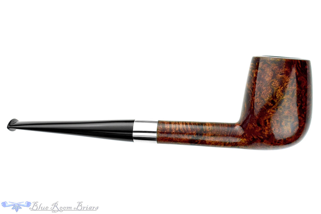 Blue Room Briars is proud to present this NomaD Pipe Smooth Billiard with Nickel