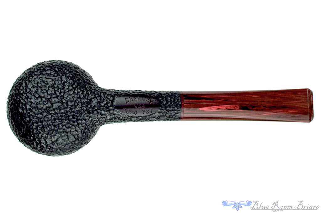 Blue Room Briars is proud to present this Bill Shalosky Pipe 737 Rusticated Straight Prince with Brindle