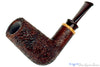 Blue Room Briars is proud to present this Bill Shalosky Pipe 753 Sandblast Brow Burner with Olive Wood and Brindle