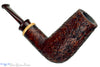 Blue Room Briars is proud to present this Bill Shalosky Pipe 753 Sandblast Brow Burner with Olive Wood and Brindle