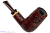 Blue Room Briars is proud to present this Bill Shalosky Pipe 753 Sandblast Brow Burner with Olive Wood and Brindle