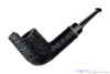 Blue Room Briars is proud to present this Bill Shalosky Pipe 752 Black Blast Windscreen Billiard with Fordite