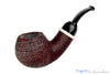 Blue Room Briars is proud to present this Bill Shalosky Pipe 750 Bent Sandblast Apple with Deer Antler