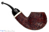 Blue Room Briars is proud to present this Bill Shalosky Pipe 750 Bent Sandblast Apple with Deer Antler