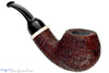 Blue Room Briars is proud to present this Bill Shalosky Pipe 750 Bent Sandblast Apple with Deer Antler