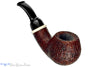 Blue Room Briars is proud to present this Bill Shalosky Pipe 750 Bent Sandblast Apple with Deer Antler