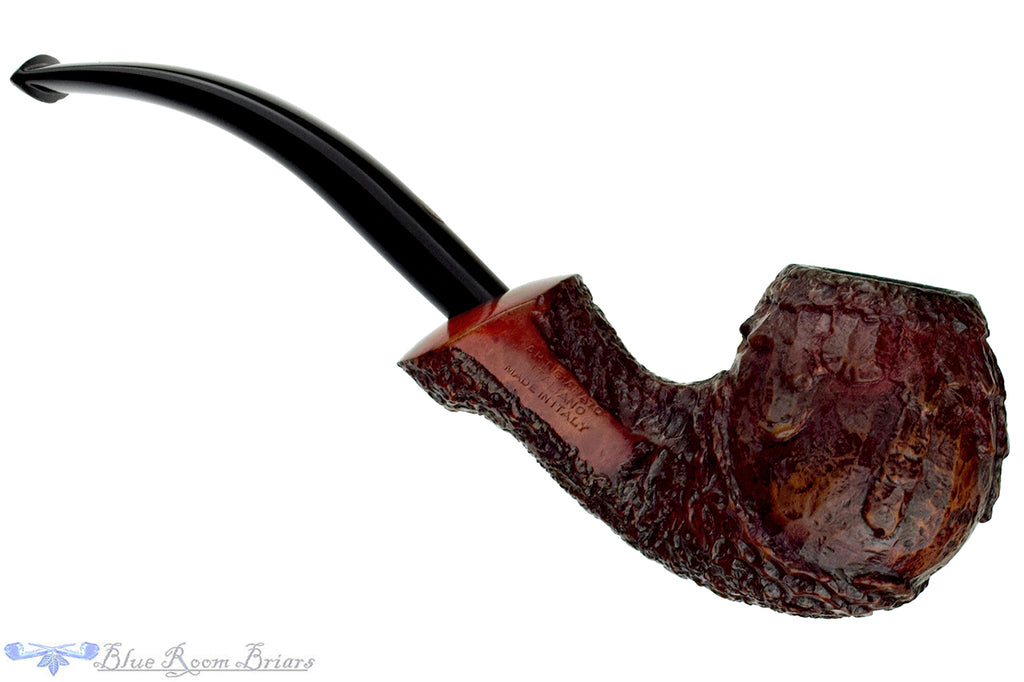 Blue Room Briars is proud to present this Capitello Gotico Bent Carved Apple Estate Pipe