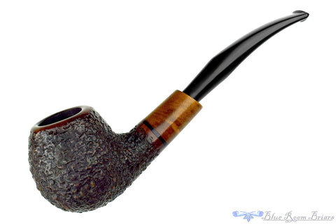 Savinelli Nonpareil 9128 Sandblast Billiard Sitter with Horn and Plateau Estate Pipe