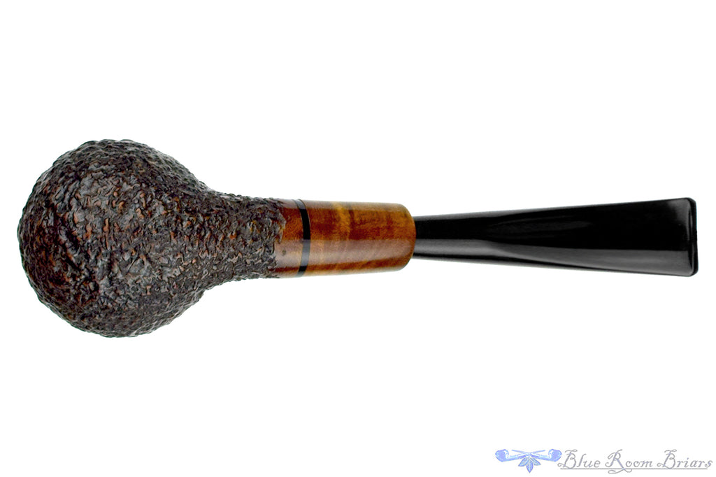 Blue Room Briars is proud to present this Capitello Bent Rusticated Apple with Briar and Military Mount Estate Pipe