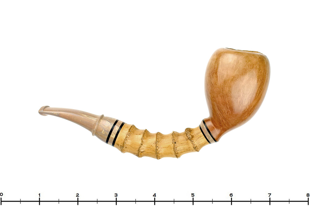 Blue Room Briars is proud to present this Jan Pietenpauw Pipe Sine Strawberry Wood Bulb with Bamboo, Brindle, and Plateau