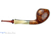 Blue Room Briars is proud to present this Chris Morgan Pipe High-Contrast Pear with Horn and Amberite