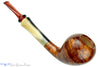 Blue Room Briars is proud to present this Chris Morgan Pipe High-Contrast Pear with Horn and Amberite