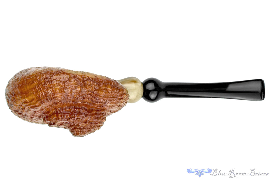 Chris Morgan Pipe Bent Tan Blast Pierced Nautilus with Horn Ferrule