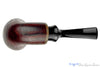 Blue Room Briars is proud to present this Chris Morgan Pipe Bent Satin Blast Reverse Calabash with Brindle